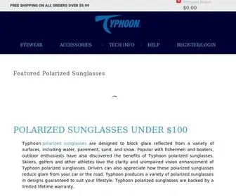 TYphoon.com(Premium Polarized Sunglasses Under $100) Screenshot