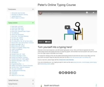 Typing-Lessons.org(Peter's Online Typing Course) Screenshot