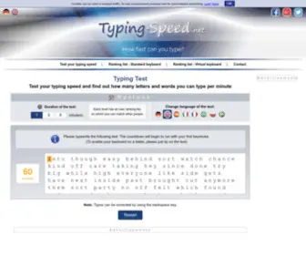 Typing-Speed.net(Typing Test) Screenshot