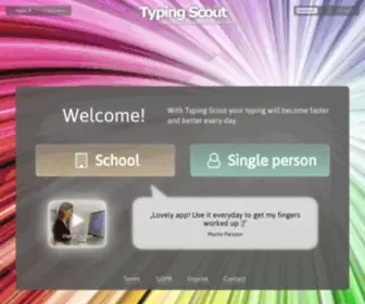 Typingscout.com(Typing Scout) Screenshot