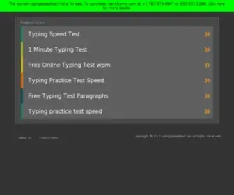 Typingspeedtest.me(Typing speed test) Screenshot