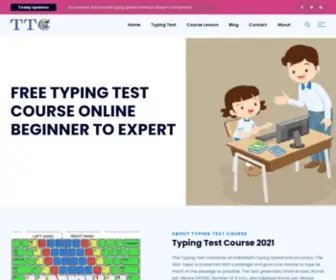 Typingtestcourse.com(Free Typing Test Course Online) Screenshot