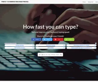 Typingtests.info(Typingtests info) Screenshot