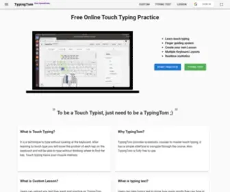 Typingtom.com(Free Online Touch Typing Practice) Screenshot