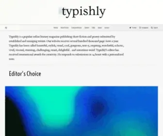 Typishly.com(Typishly Literary Magazine) Screenshot