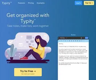Typity.com(Note) Screenshot