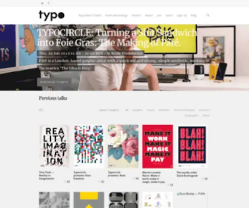 Typocircle.com(The Typographic Circle) Screenshot