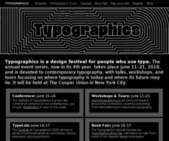 Typographics.com(Typographics 2024) Screenshot