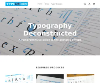 Typographydeconstructed.com(Typography posters) Screenshot