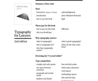 Typographyforlawyers.com(Typography for Lawyers) Screenshot