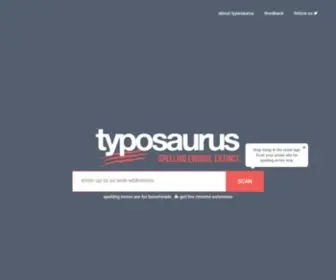 Typosaur.us(The Free Website Spell Checker) Screenshot