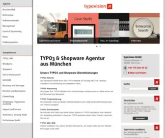 Typovision.de(TYPO3 Agentur München) Screenshot