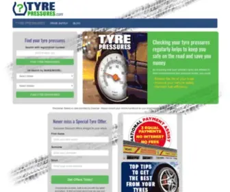 Tyre-Pressures.com(Search for the correct Tyre Pressure values for your car) Screenshot