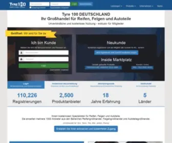 Tyre100.de(Großhandel) Screenshot
