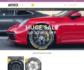 Tyreletter.com(SKYEO TIRE STICKERS) Screenshot