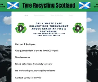 Tyrerecyclingscotland.com(Tyre collection) Screenshot