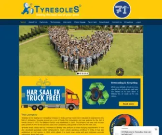 Tyresoles.com(A Tyre Retreading Company) Screenshot