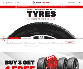 Tyresonline.ae(Get the best deals) Screenshot