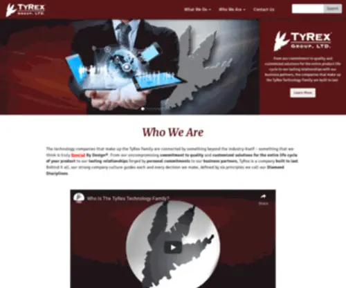 Tyrexmfg.com(Family of Technology Companies TyRex Group) Screenshot