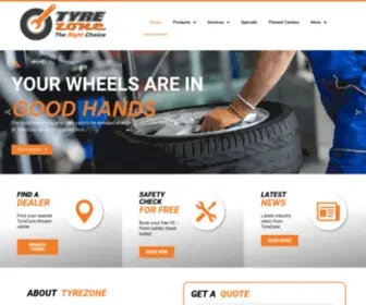 Tyrezone.co.za(The Right Choice) Screenshot