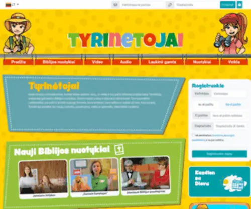 Tyrinetojai.com(Tyrinetojai) Screenshot