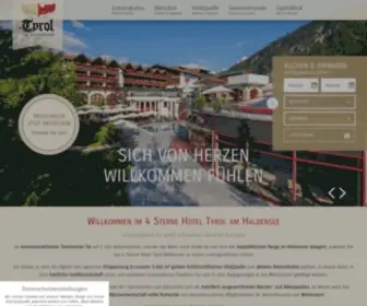 Tyrol-Haldensee.com(Entdecken Sie unser 4* Hotel im Tannheimer Tal in Tirol) Screenshot