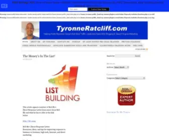 Tyronneratcliff.com(Tyronne Ratcliff's Success Blog) Screenshot
