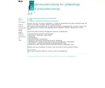 TYSkkursus-Danskkursus.dk(Sprogkurser i tysk og dansk) Screenshot