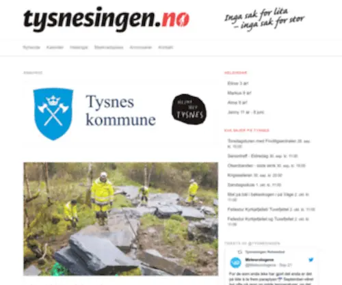 TYsnesingen.no(Inga sak for lita) Screenshot