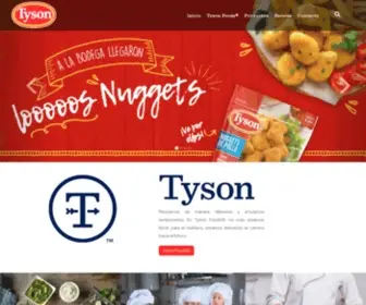 Tyson.com.mx(Tyson México) Screenshot