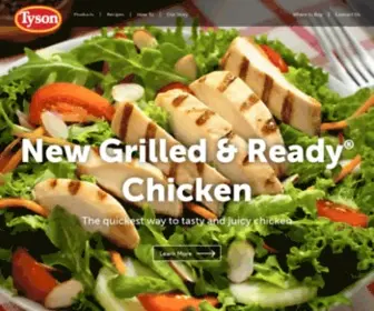 Tyson.com(Tyson® Brand) Screenshot
