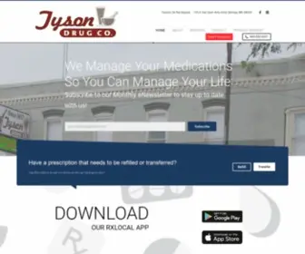 Tysondrugs.com(Tyson Drug Company) Screenshot