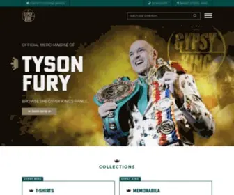 Tysonfuryofficialmerchandise.com(Tyson Fury 'The Gypsy King' Official Merchandise) Screenshot