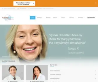 Tysons-Dental.com(Dentist Tysons Corner VA) Screenshot