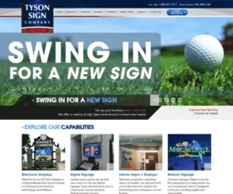 Tysonsign.com(Tyson Sign) Screenshot
