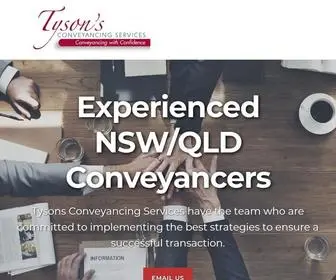 Tysons.net.au(Macarthur Conveyancers) Screenshot