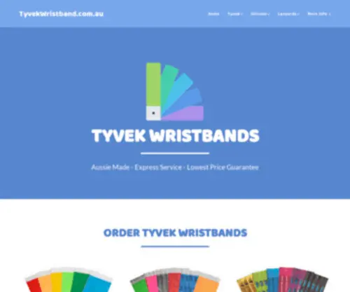 Tyvekwristband.com.au(Tyvek Wristbands Melbourne) Screenshot