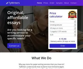 TYwriters.com(Affordable writing service from) Screenshot