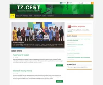 Tzcert.go.tz(Tanzania Computer Emergency Response Team) Screenshot