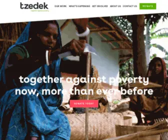 Tzedek.org.uk(The UK Jewish Community's Response to Extreme Poverty) Screenshot