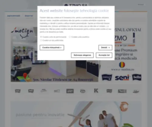 Tzmo.ro(Site-ul companiei TZMO ROMANIA SRL) Screenshot