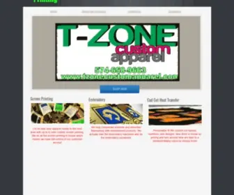 Tzonecustomapparel.com(T Zone Custom Apparel) Screenshot