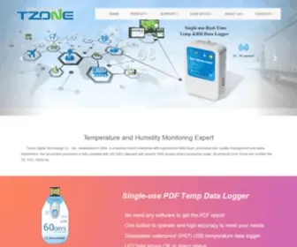 Tzonedigital.com(Temperature and Humidity Monitoring Expert) Screenshot