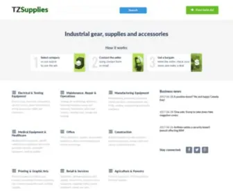 Tzsupplies.com(Industrial gear) Screenshot