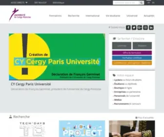 U-Cergy.fr(CY Cergy Paris Université en chiffres) Screenshot
