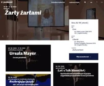 U-Jazdowski.pl(Centrum Sztuki Współczesnej Zamek Ujazdowski) Screenshot