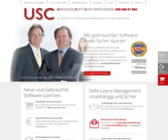 U-S-C.de(Gebrauchte Software Lizenzen kaufen) Screenshot