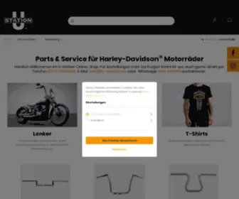 U-Station-Shop.de(U-Station Parts and Service für Harley davidson Mototrräder) Screenshot