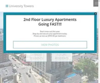U-Towers.com(University Towers Apartments) Screenshot