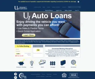 U1Cuonline.org(Universal 1 Credit Union) Screenshot
